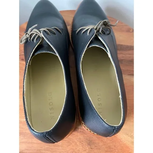 Nisolo James Oxford Shoes Women’s 8.5 Black - Picture 6 of 7